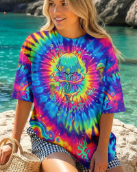 RAINBOW SWIRL JELLYFISH ALL OVER PRINT - YHLN1002262