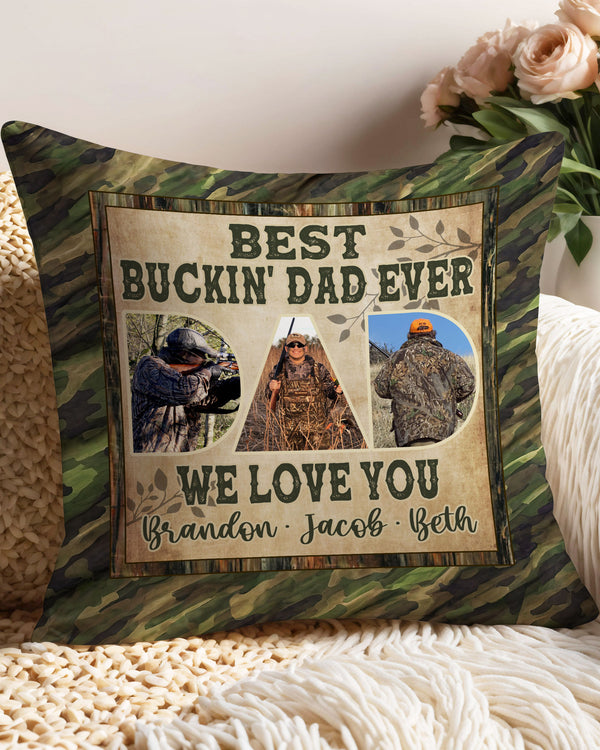 PERSONALIZED BEST BUCKIN' DAD EVER PILLOW  - TLNZ0701254