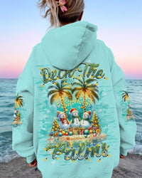 DECK THE PALMS SNOWMAN CHRISTMAS ALL OVER PRINT - TLNZ0411234