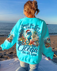 SMELL THE SEA FEEL THE BREEZE SEAHORSE CHRISTMAS ALL OVER PRINT - TY1910233