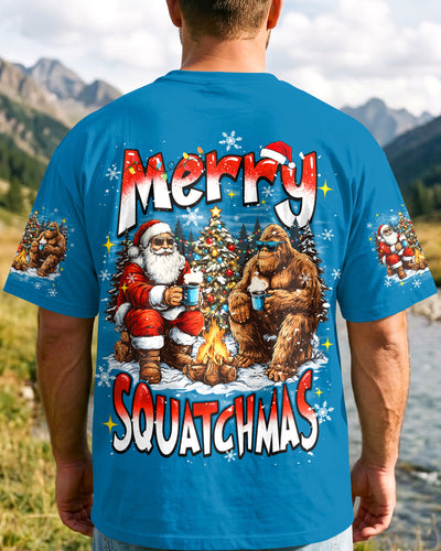 MERRY SQUATCHMAS BIGFOOT AND SANTA CHRISTMAS ALL OVER PRINT - TYQY2809263
