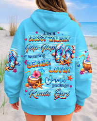 I'M A SASSY TALKIN' FLIP-FLOP WEARING BEACH ALL OVER PRINT - YHHG1209252