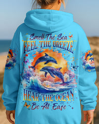 SMELL THE SEA FEEL THE BREEZE DOLPHIN ALL OVER PRINT - YHLN2008252