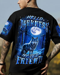 HELLO DARKNESS MY OLD FRIEND WOLF ALL OVER PRINT - YHLN0501262