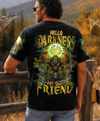 HELLO DARKNESS MY OLD FRIEND BIGFOOT HALLOWEEN ALL OVER PRINT  - TLHG2007263