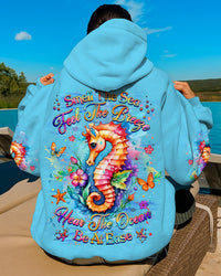 SMELL THE SEA FEEL THE BREEZE SEAHORSE ALL OVER PRINT - YHHG1909251