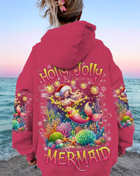 HOLLY JOLLY MERMAID CHRISTMAS ALL OVER PRINT - TLNZ2510232
