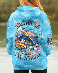 SALTWATER HEALS EVERYTHING TURTLE ALL OVER PRINT - YHHG1112253