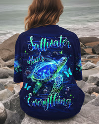 SALTWATER HEALS EVERYTHING TURTLE ALL OVER PRINT - YHHG1310253