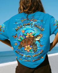 SOME GIRLS ARE JUST BORN TURTLE ALL OVER PRINT - YHHG2208253