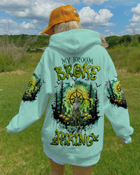 MY BROOM BROKE SO NOW I GO HIKING HALLOWEEN ALL OVER PRINT - TLNZ2108232