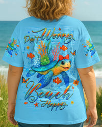 DON'T WORRY BEACH HAPPY TURTLE ALL OVER PRINT - YHHG0606253