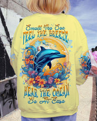 SMELL THE SEA FEEL THE BREEZE DOLPHIN ALL OVER PRINT - TLNZ0410232