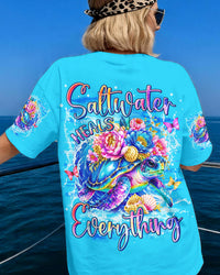 SALTWATER HEALS EVERYTHING TURTLE ALL OVER PRINT - TYLN0506263