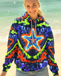 NEON SWIRL STARFISH ALL OVER PRINT - YHHG2901262