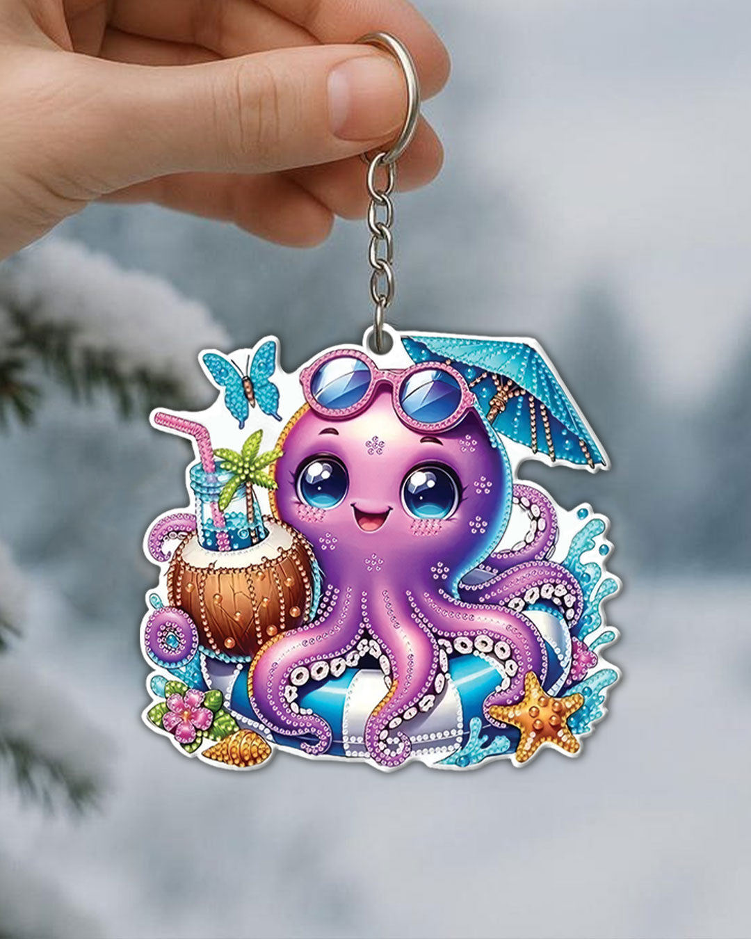 ADORABLE OCTOPUS ORNAMENT & KEYCHAIN - YHLN2108255