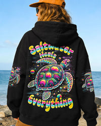 SALTWATER HEALS EVERYTHING TURTLE ALL OVER PRINT - TYQY3012251