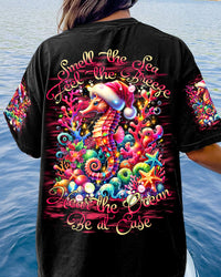 SMELL THE SEA FEEL THE BREEZE SEAHORSE CHRISTMAS ALL OVER PRINT - TY1111234