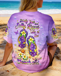 SANDY TOES AND SALTY KISSES FLIP FLOPS ALL OVER PRINT  - TLHG3003262