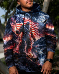 BIGFOOT WITH FLAG ALL OVER PRINT - TLHG2303261