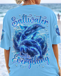 SALTWATER HEALS EVERYTHING DOLPHINS ALL OVER PRINT - TYQY0205244