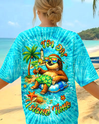 I'M ON ISLAND TIME SLOTH  ALL OVER PRINT - TLHG0204263