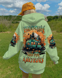 BROOMS ARE FOR AMATEURS HALLOWEEN ALL OVER PRINT - TLNZ1708234