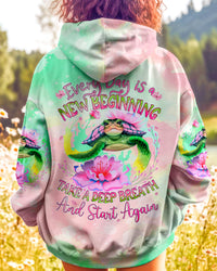 TAKE A DEEP BREATH AND START AGAIN TURTLE ALL OVER PRINT - TYQY0602241