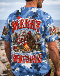 MERRY SQUATCHMAS BIGFOOT CAMO CHRISTMAS ALL OVER PRINT - TYQY1210261