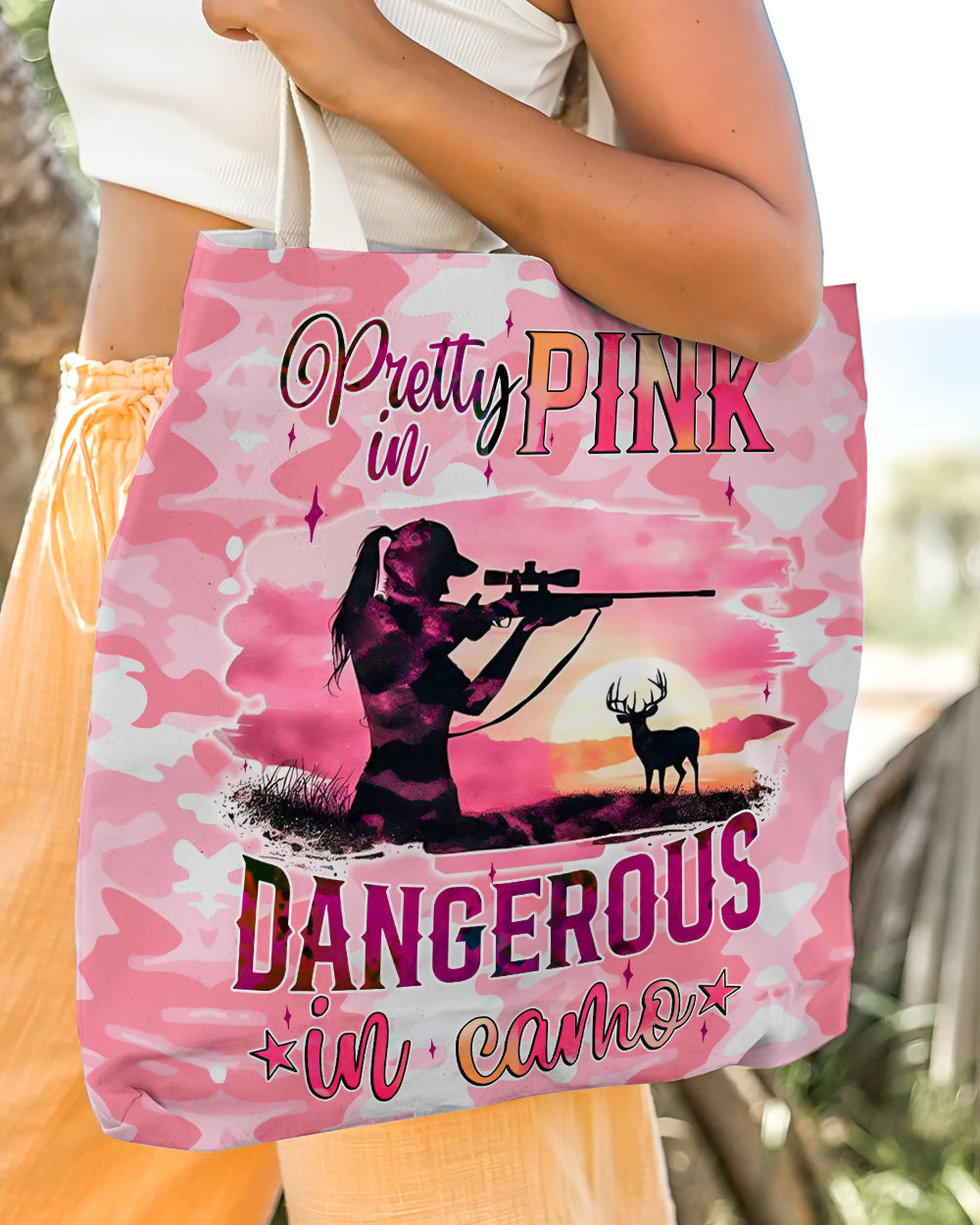 PRETTY IN PINK HUNTING TOTE BAG - TYQY0111243