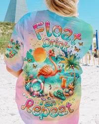 FLOAT DRINK TAN REPEAT FLAMINGO ALL OVER PRINT - TLNZ1602242