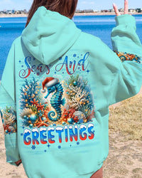 SEAS AND GREETINGS SEAHORSE CHRISTMAS ALL OVER PRINT - TYQY3110232