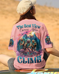 THE BEST VIEW COMES AFTER SLOTH ALL OVER PRINT - TLNZ2207233