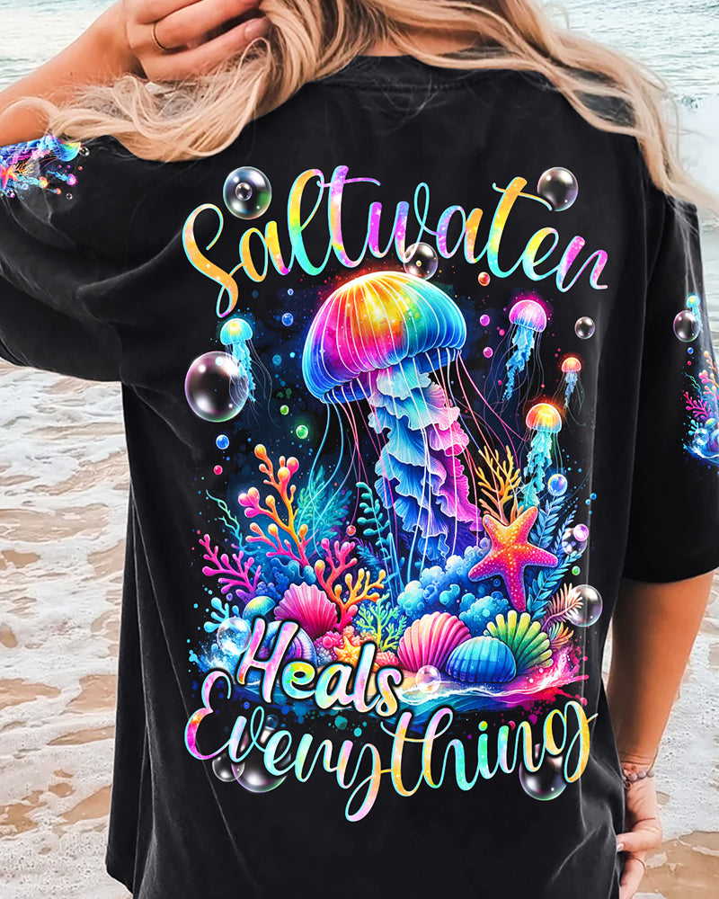 SALTWATER HEALS EVERYTHING JELLYFISH ALL OVER PRINT - TYQY0712231