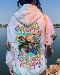 DON'T WORRY BEACH HAPPY TURTLE ALL OVER PRINT - TLNZ2811233