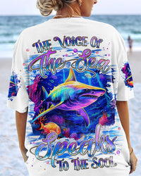THE VOICE OF THE SEA SPEAKS TO THE SOUL SHARK ALL OVER PRINT - TLNZ2812231