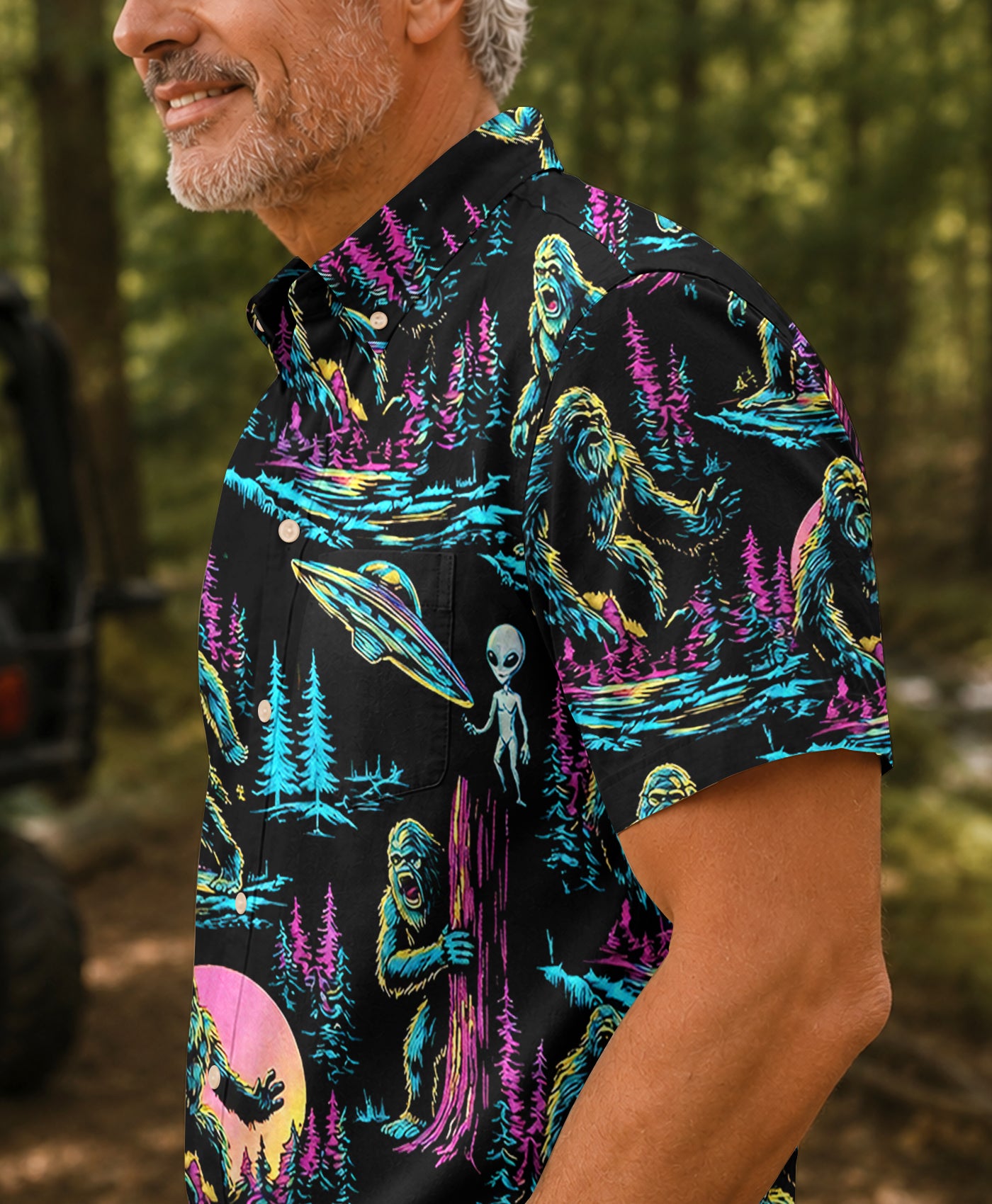 bigfoot dress shirt Bigfoot Button Down Animated Clothing Co