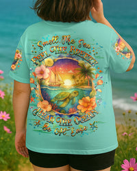 SMELL THE SEA FEEL THE BREEZE TURTLE ALL OVER PRINT - YHHG1206253