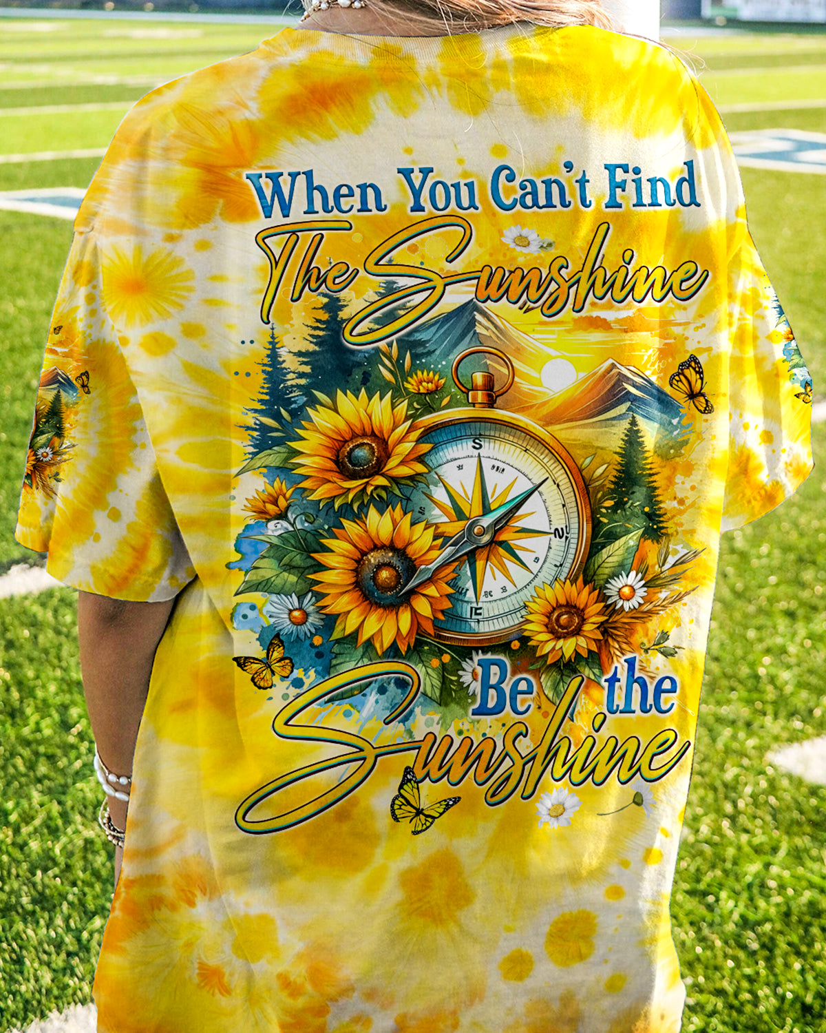 BE THE SUNSHINE COMPASS TIE DYE ALL OVER PRINT - TYQY1901243