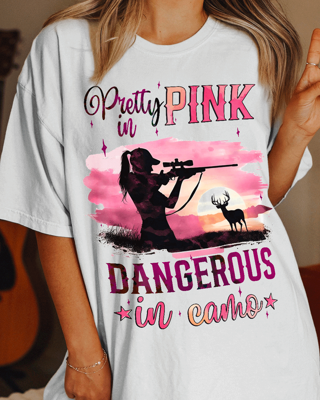 PRETTY IN PINK HUNTING COTTON SHIRT - TYQY0111249