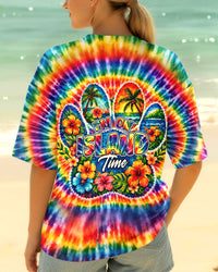 I'M ON ISLAND TIME PAW PRINT ALL OVER PRINT  - TLHG1803261