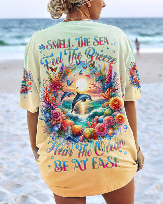 SMELL THE SEA FEEL THE BREEZE DOLPHIN ALL OVER PRINT - TLNZ2411232