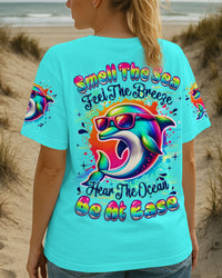 SMELL THE SEA FEEL THE BREEZE  DOLPHIN ALL OVER PRINT - TYQY2207252