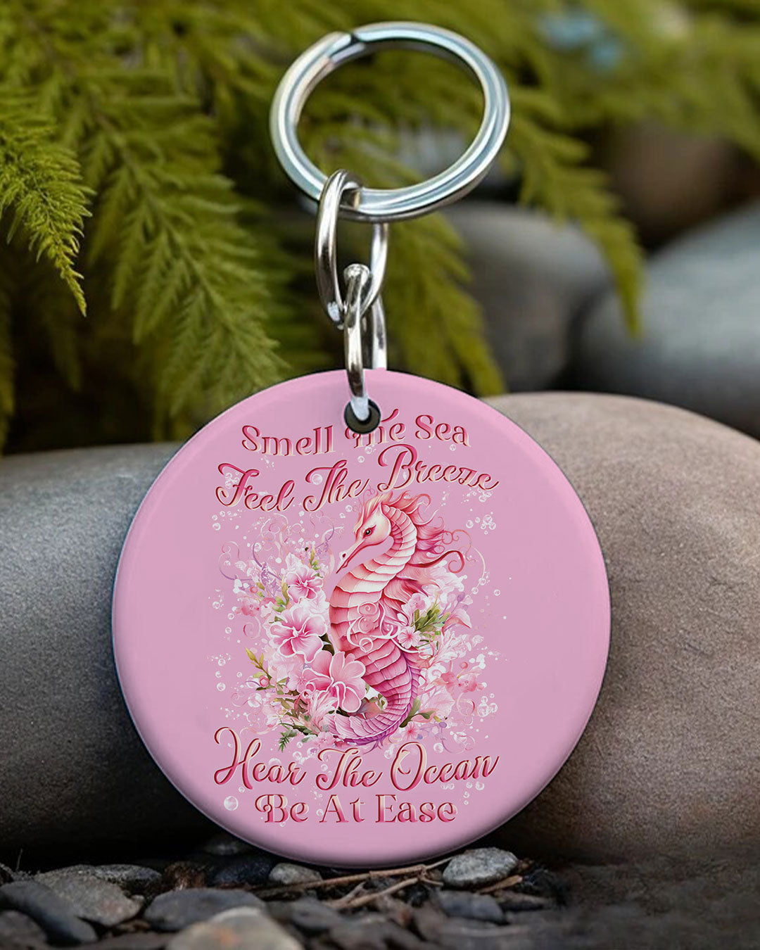 SMELL THE SEA FEEL THE BREEZE SEAHORSE ORNAMENT & KEYCHAIN - YHLN2209255