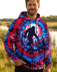 RED BLUE SWIRL BIGFOOT ALL OVER PRINT - YHLN2301261