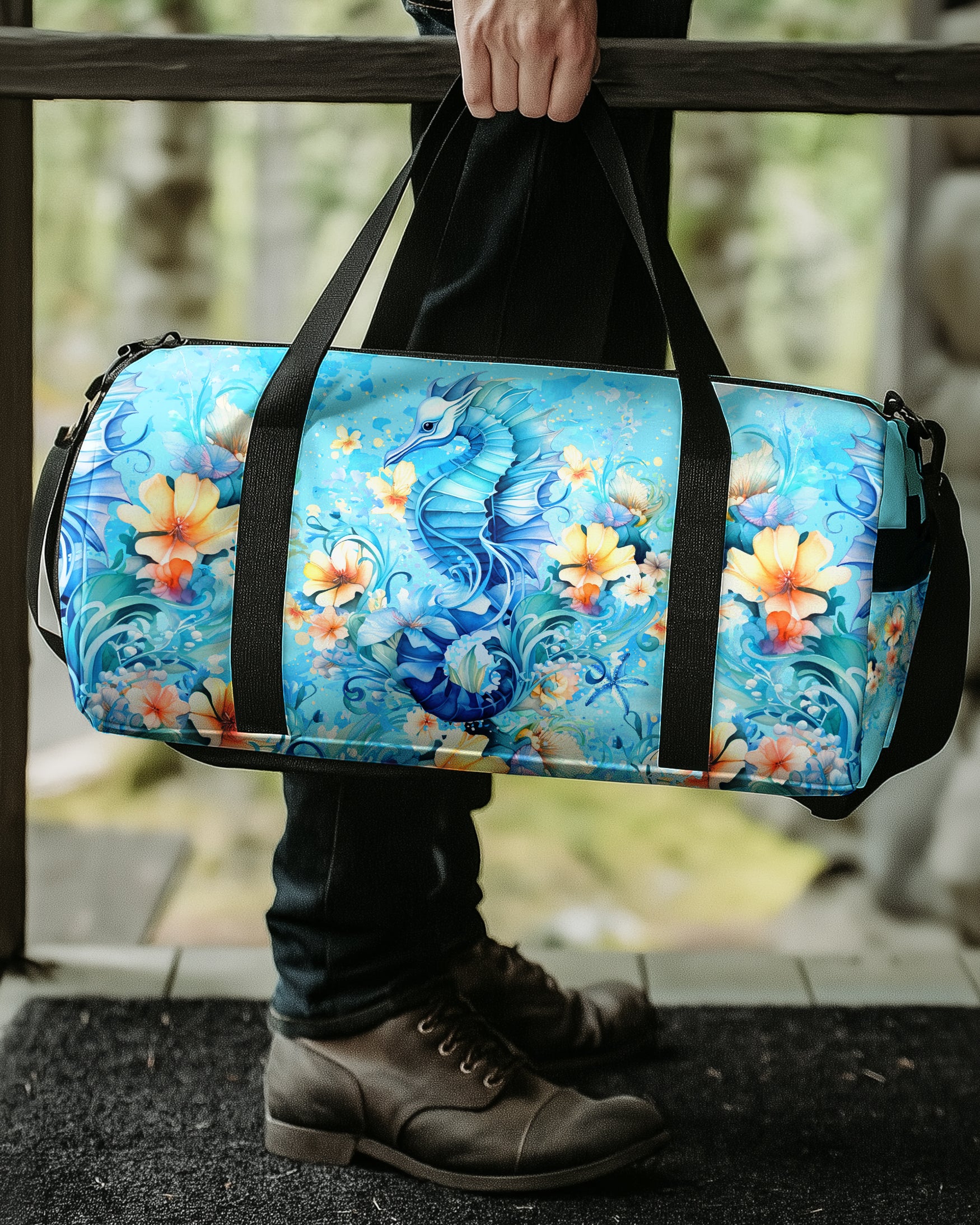 SEAHORSE FLORAL TRAVELLING BAG - YHHG2608254