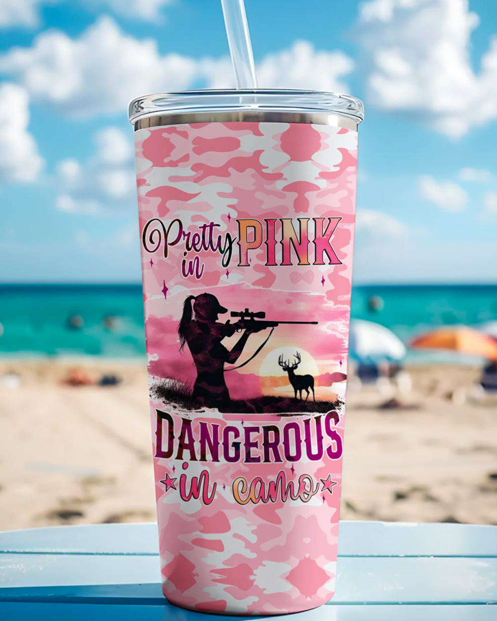 PRETTY IN PINK HUNTING TUMBLER - TYQY0111242