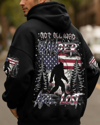 NOT ALL WHO WANDER ARE LOST BIGFOOT COMPASS ALL OVER PRINT - YHLN0701261