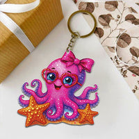 GLOWING PINK OCTOPUS ORNAMENT & KEYCHAIN - YHHG1609255
