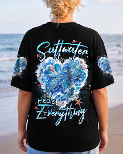 SALTWATER HEALS EVERYTHING TURTLE ALL OVER PRINT - TYQY3107262